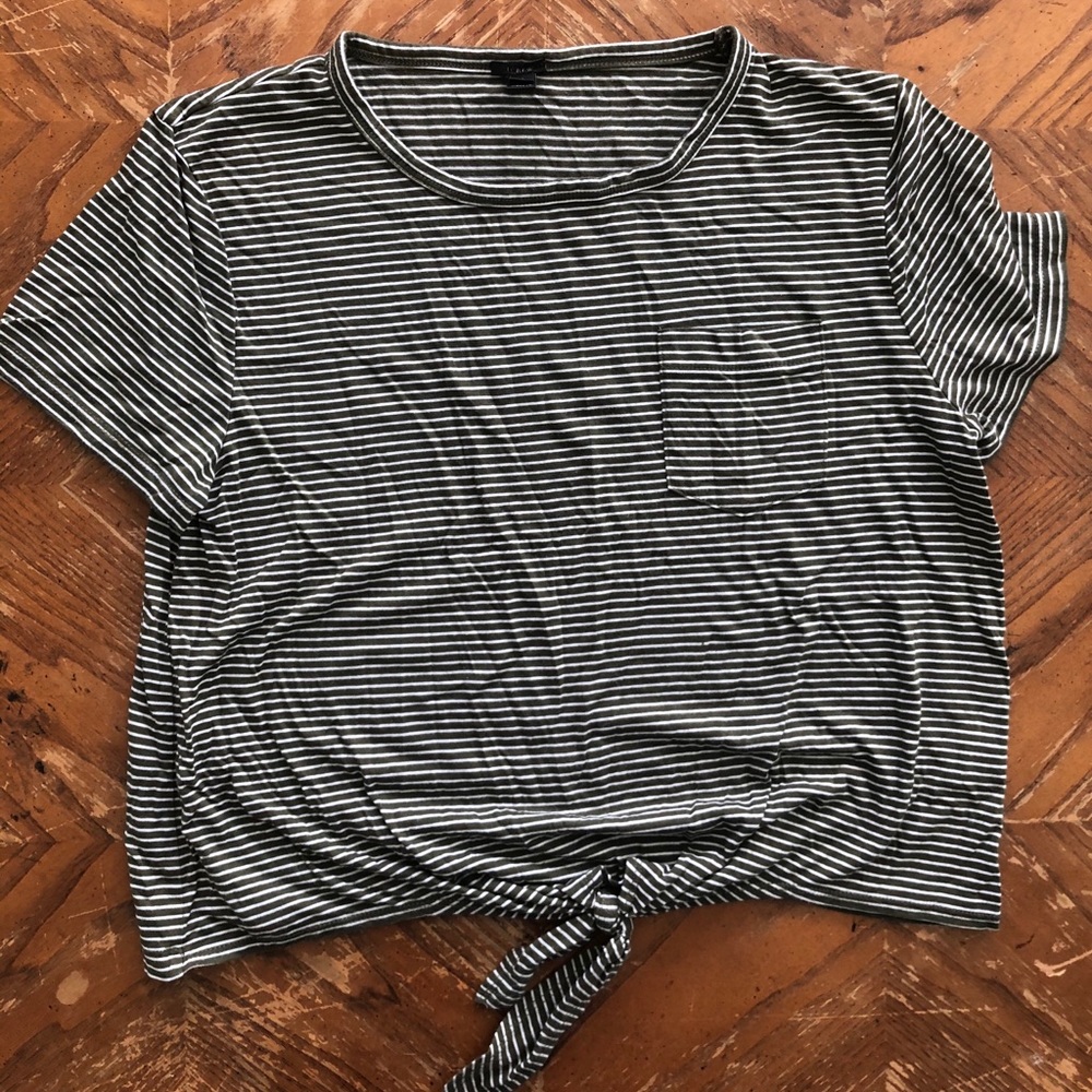 JCrew front-tie soft shirt